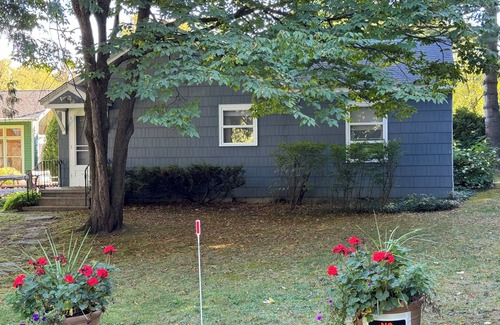 Lake Leelanau Cottage | Cozy Lake Leelanau Cottage with waterfront access, views, terrace and central ac