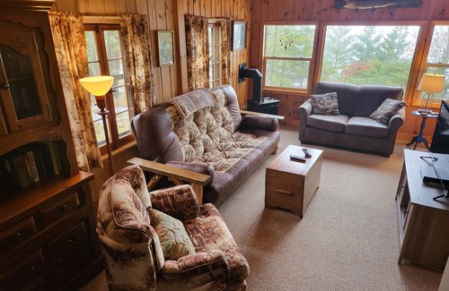 Arbor Vitae Cabin | Cozy, pet friendly, main snowmobile trail on Big Arbor Vitae Lake!