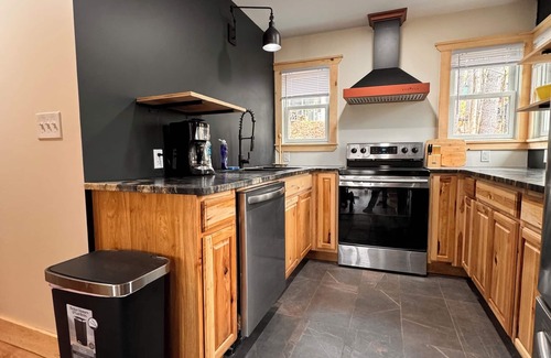 Lake George House | Cozy, pet friendly, newly renovated chalet home with shared beach & water views