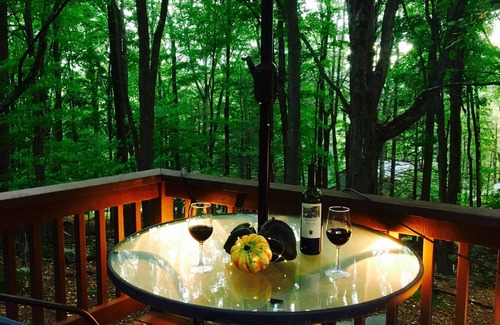 Lake Ariel Cabin | Cozyup@Catalan Caseta~Fall Foliage, Harvest Fest!