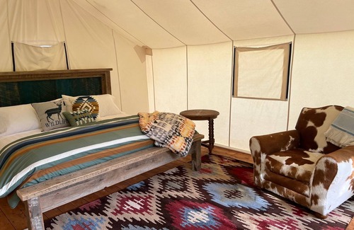 Columbia Falls Cabin | Creekside Tent at Columbia Mountain Ranch near Glacier National Park