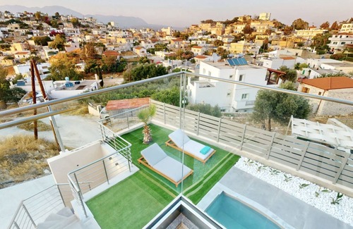 Kamilari Villa | Cretan serenity Awaits: Elegant Mountain-View Villas with Private Pool