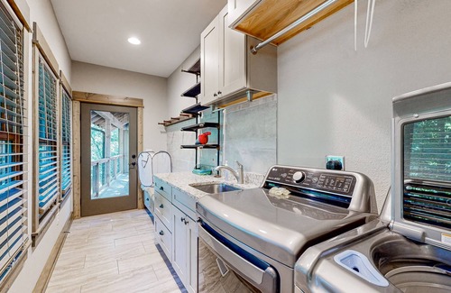 Pisgah Forest House | Custom Creekside Escape | Entertainers Deck & Wooded Views, Kids Play Zone