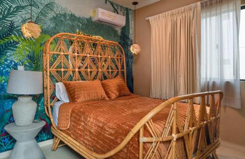 Puerto Morelos Apartment | Custom decor-sleeps 6 with 2 pools- Condo near beach-Puerto Morelos Mexico,Casa Yellowstone