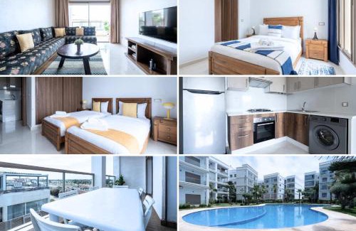 Cherrat Apartment | Détente en Famille, Piscine, Plage à Proximité
