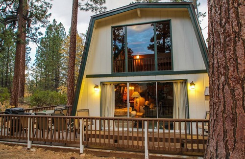 Summit Estates Cabin | Decorated for Christmas! Walk to Snow Summit! Pet friendly!