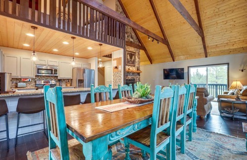 Angel Fire House | Deluxe A-Frame Home with Game Room and Deck!