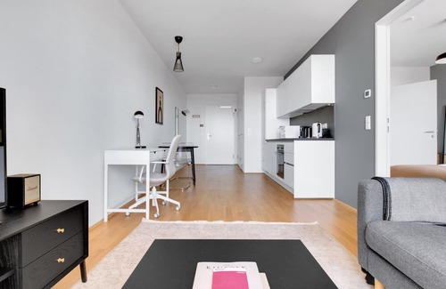 Favoriten Apartment | Deluxe Favoriten 1BR w/Gym & Elevator, steps to Metro, by Blueground