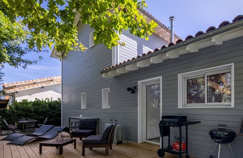 Tosse House | Detached wooden house with swimming pool near Seignosse/Hossegor