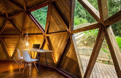 Paraty Cabin | Deva Dome - geodesic, Atlantic forest and waterfall