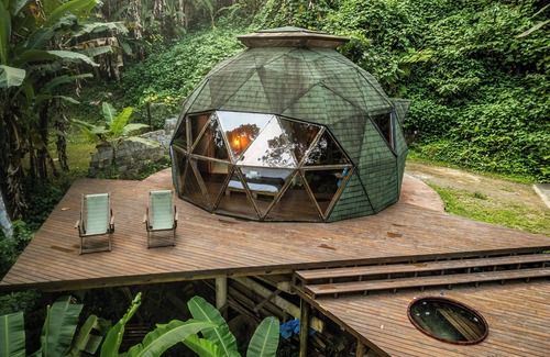Paraty Cabin | Deva Dome - geodesic, Atlantic forest and waterfall