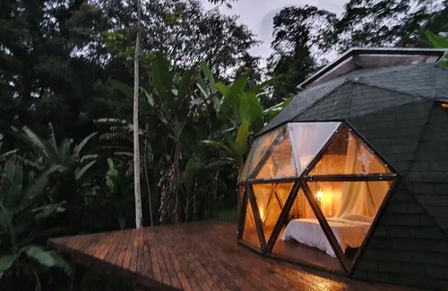 Paraty Cabin | Deva Dome - geodesic, Atlantic forest and waterfall