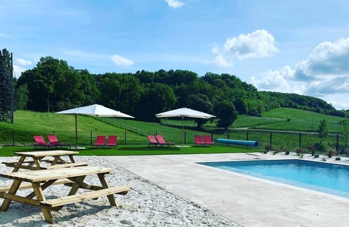 Sainte-Colombe-de-Villeneuve Cottage | Domaine de Villot - Gîte L'alouette Au Calme et en Pleine Nature - Idéal Famille