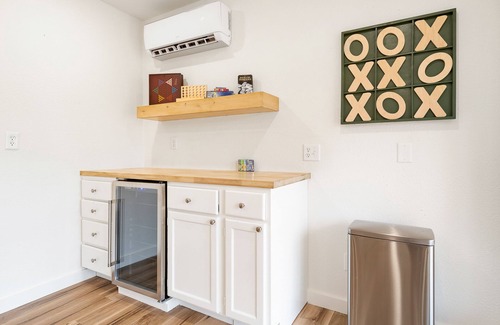 Downtown House | Dog-friendly home with a firepit, yard, washer/dryer, central AC & game room