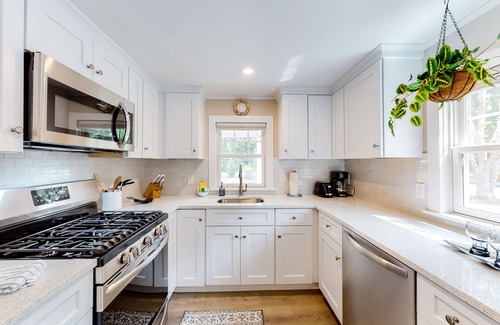 Cotuit House | Dog-friendly house in a quiet neighborhood with furnished porch & washer/dryer