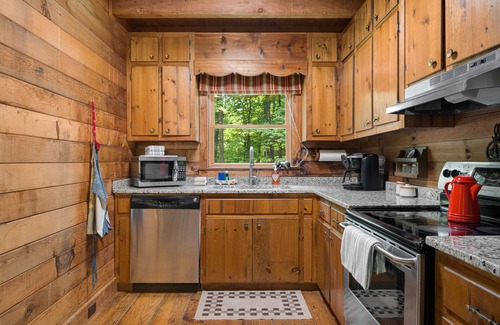 Walnut Mountain Cabin | Dog-Friendly Mountain Cabin with hot tub, pool, & ping-pong