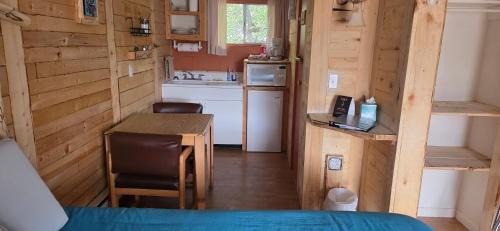 Cedaredge Cabin | Dog Friendly Room with a Queen Bed and Kitchenette at the Cedaredge Lodge