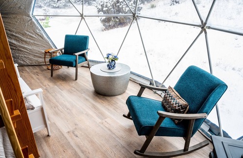 Platte County Cabin | Dome Sweet Dome! *Hot tub* by Guernsey State Park
