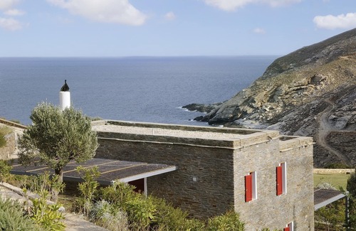 Andros House | Double Suite with Side Sea View
