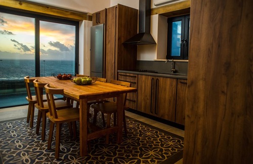 Falassarna Villa | Double villa complex Bespoke, luxury, heated pool, jacuzzi, sea view