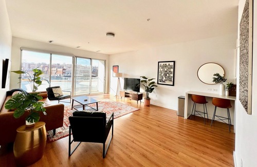 Crossroads Arts District Apartment | Downtown Stunner Right on Street Car