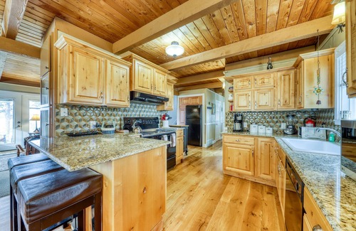 Tamarack Resort Cottage | Dreamy waterfront oasis with fireplace, firepit, patio, dock, and mountain views
