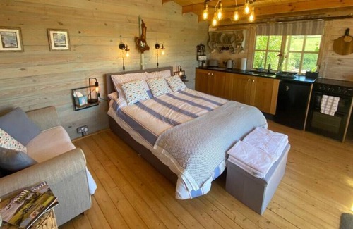 Brazzacott Cabin | Driftwood Retreat with Hot tub