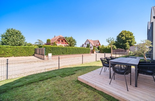 Bischwihr House | Duplex Jardin – Gîte des 4 Lions