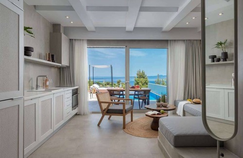 Kassandra Apartment | Duplex Suite w/Heated Pool & Sea View