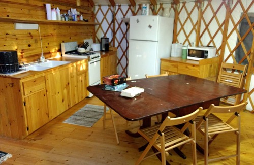 Ely Cabin | Eagle Yurt at Wilderness Wind, Ely, MN with 3 bedrooms and full kitchen