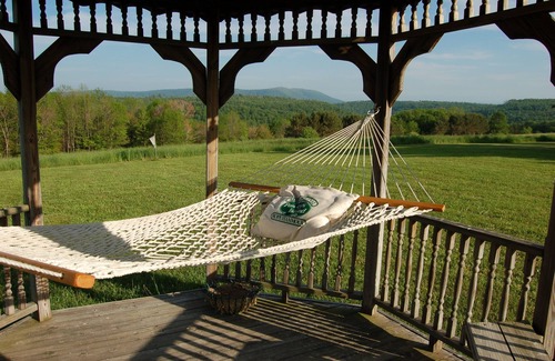 Eagles Mere Cottage | Eagles Mere cedar home offers breathtaking views of the Endless Mountains