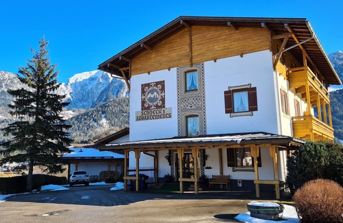 Unterschonau Apartment | Einfache Fewo Alpenpanorama "kneifelspitze" mit Gemeinschaftspool und Bergblick