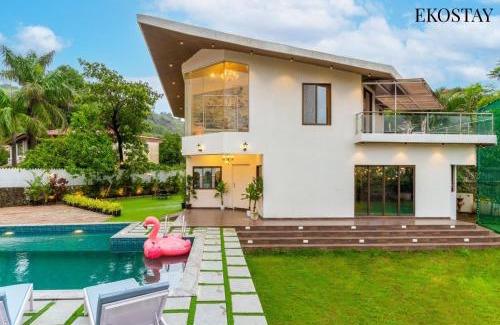 Lonavala Villa | EKOSTAY - 8BHK La Flamingo Villa with Private Turf