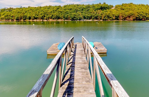 Edgecomb House | Elegant waterfront home with deep-water dock, gorgeous view & lovely deck