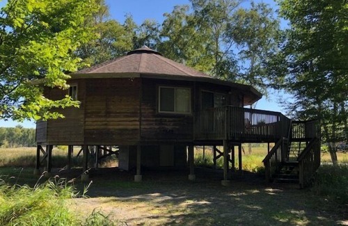 Ludington House | Elevated Round House on Stilts