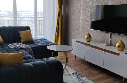 Nairobi Apartment | Emaza Lux Stylish, Modern 1 Bedroom Apartment, Pool & Gym, at Mi Vida Garden City