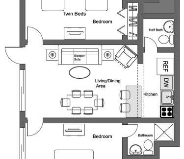 Hollywood South Central Beach Apartment | Enchanted Isle Hollywood Beach Resort