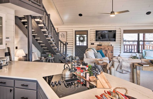 Maysville Cabin | Enchanting Forested Cabin w/Fire Pit & Grill