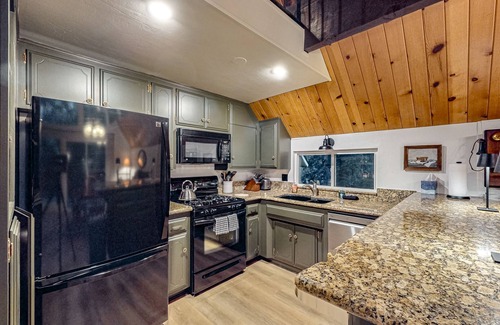 Crestline House | Enchanting lake retreat with fireplace, games, & great deck views - dog-friendly