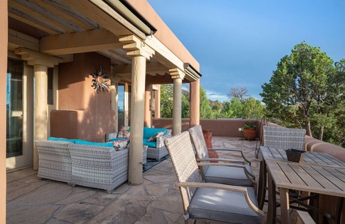 Santa Fe House | Enchantment - Views, Four Fireplaces, Hot Tub