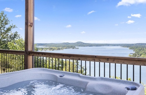 Kimberling City Cabin | Enjoy Private Indoor Pool, Theatre Room & Game Room, Lake Views, Free Daily Tickets!