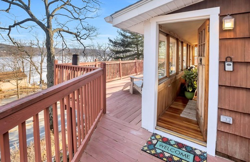 Sterling Forest Cabin | Enjoy the view and easy lake access just steps from the Appalachian Trail