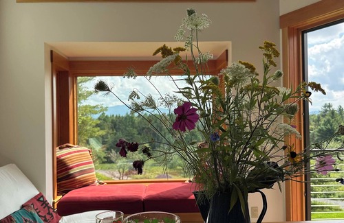 Vermontville Ski Chalet | Enjoy whatever winter throws at you while you relax in the hot tub with a view!