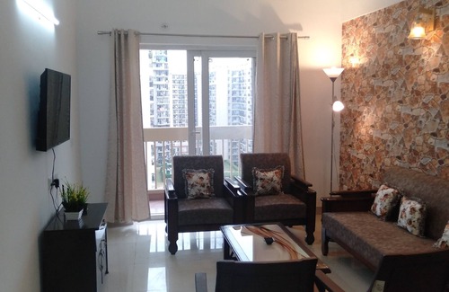 Greater Noida Apartment | Entire 3 bedroom apartment with WiFI, air condition, attached multiple balconies
