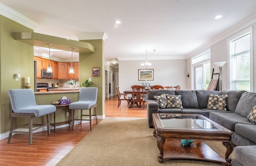 Blaine House | Entire three bedroom rambler. Sleeps 8 in four separate rooms. 5 private acres.
