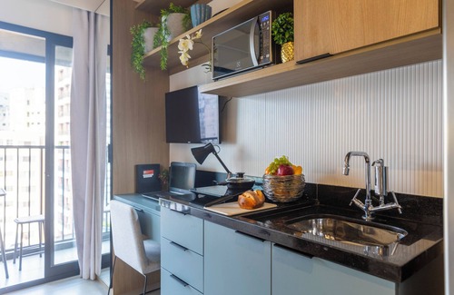 Bela Vista Apartment | Estúdios com AC e Varanda na Bela Vista