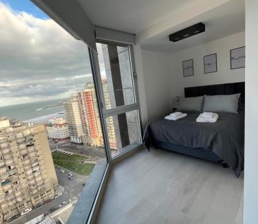 La Perla Apartment | Excelente! Vista al mar con cochera y amenities gimnasio, play room y pileta no climatizada