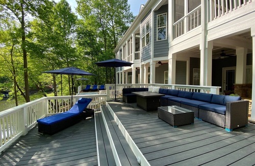 Macon House | Exceptional! Beautiful Deep Water - Boathouse, Hot Tub, Fire Pit on Lake Gaston!