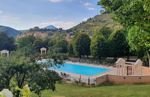 Montbrun-les-Bains Apartment | Exceptional Apartment at Château des Gipières: Private Garden, Pool, View of Mont Ventoux