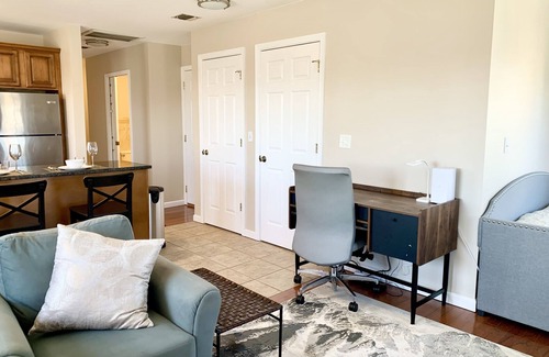 Montclair Apartment | Executive Apt, a short walk to NYC train. King Bed. Free Parking. Central AC.